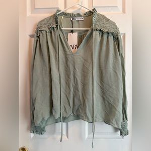 Zara Flowy Blouse